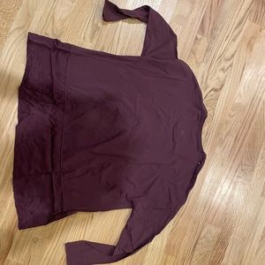 Long sleeve Mauroon lululemon long sleeve- flow, great condition
